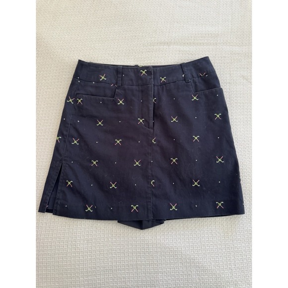 Izod Pants - IZOD Navy Blue w/Golf Clubs Golf Skort Size 4